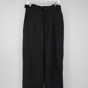 Fera International Men's Large Black Snow Ski Winter Pants Outseam Side Zipper